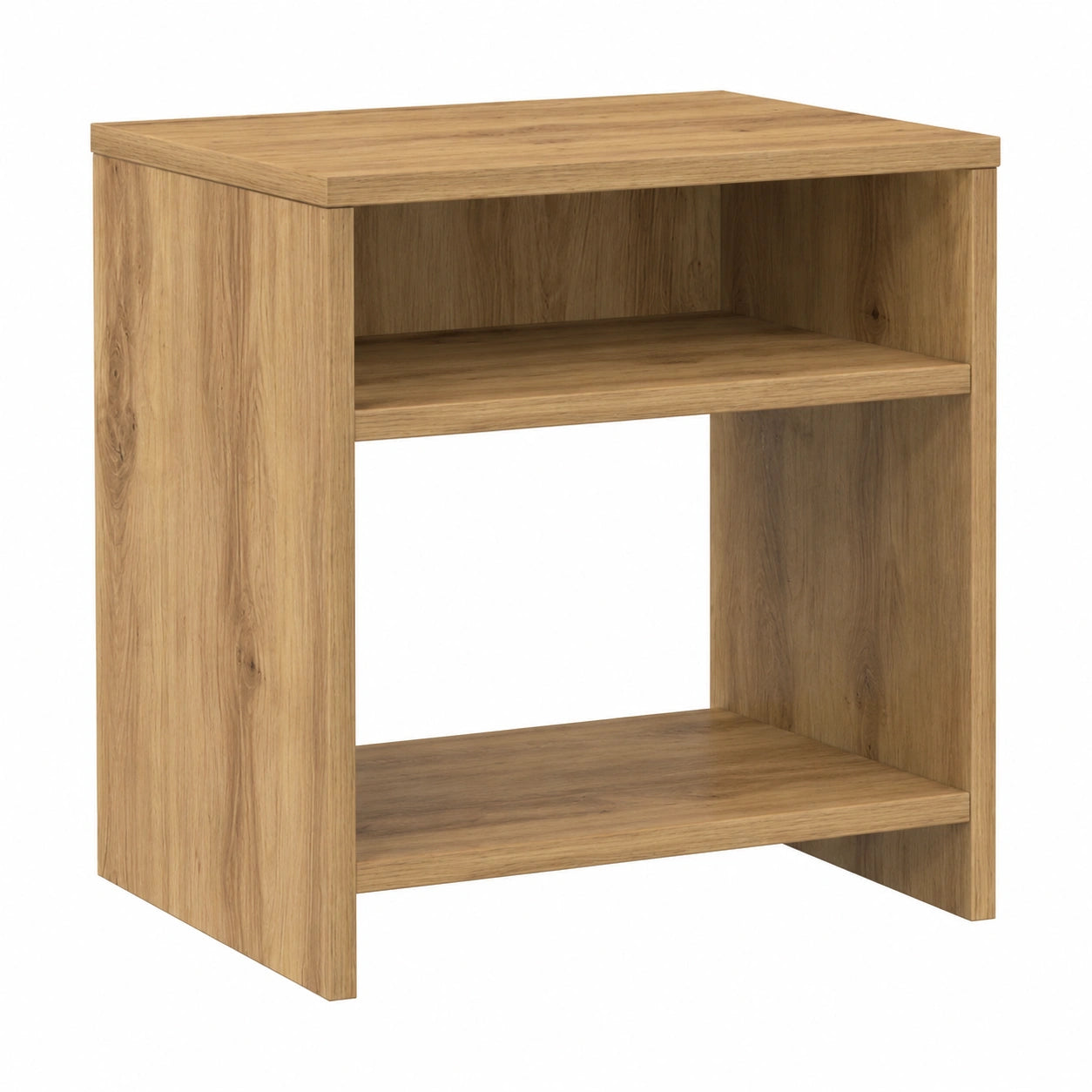 Mesita de Noche de Madera de Roble Artesanal 40x30x40 cm