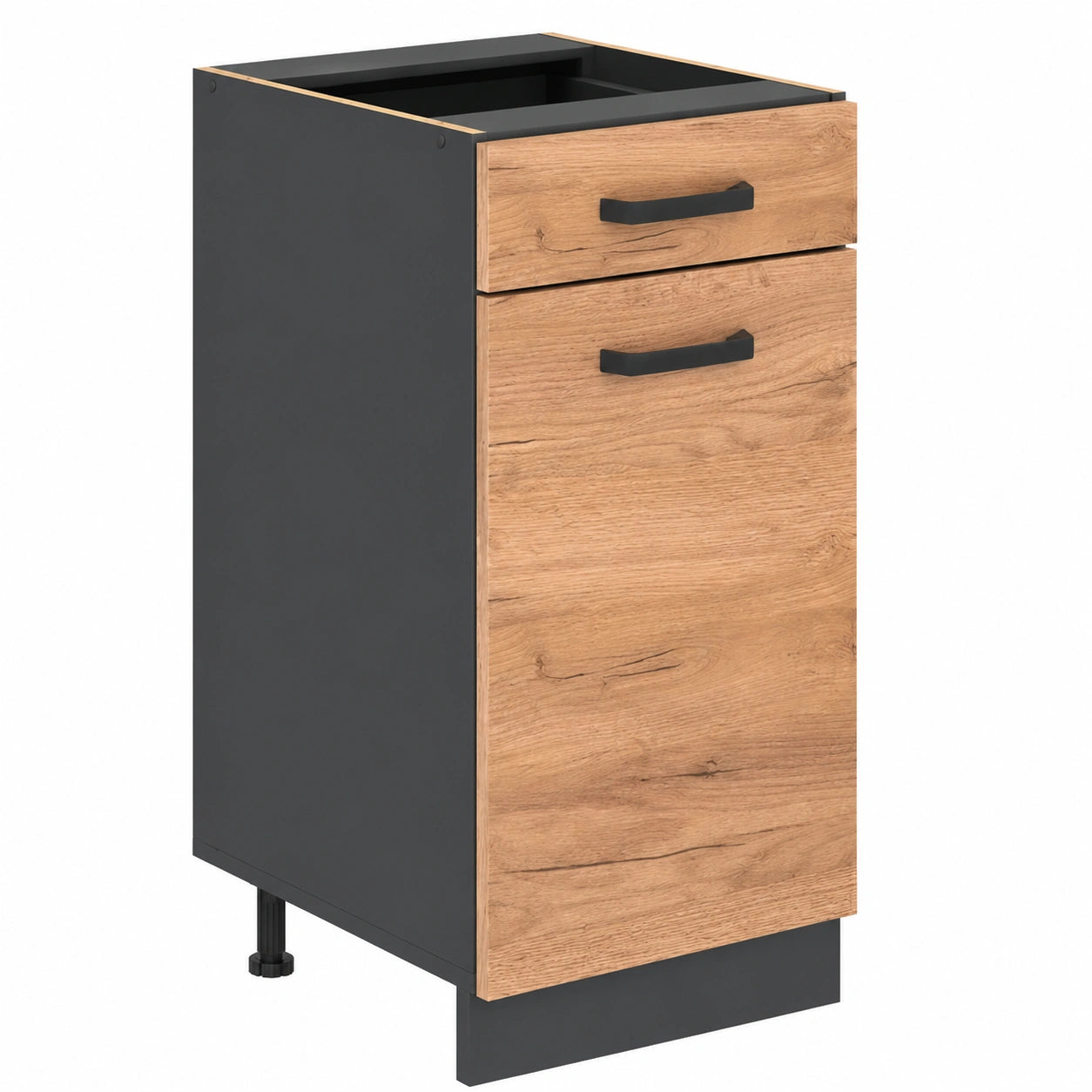 Armario de Cocina Vicco R-Line, Roble Dorado y Antracita, 40 cm