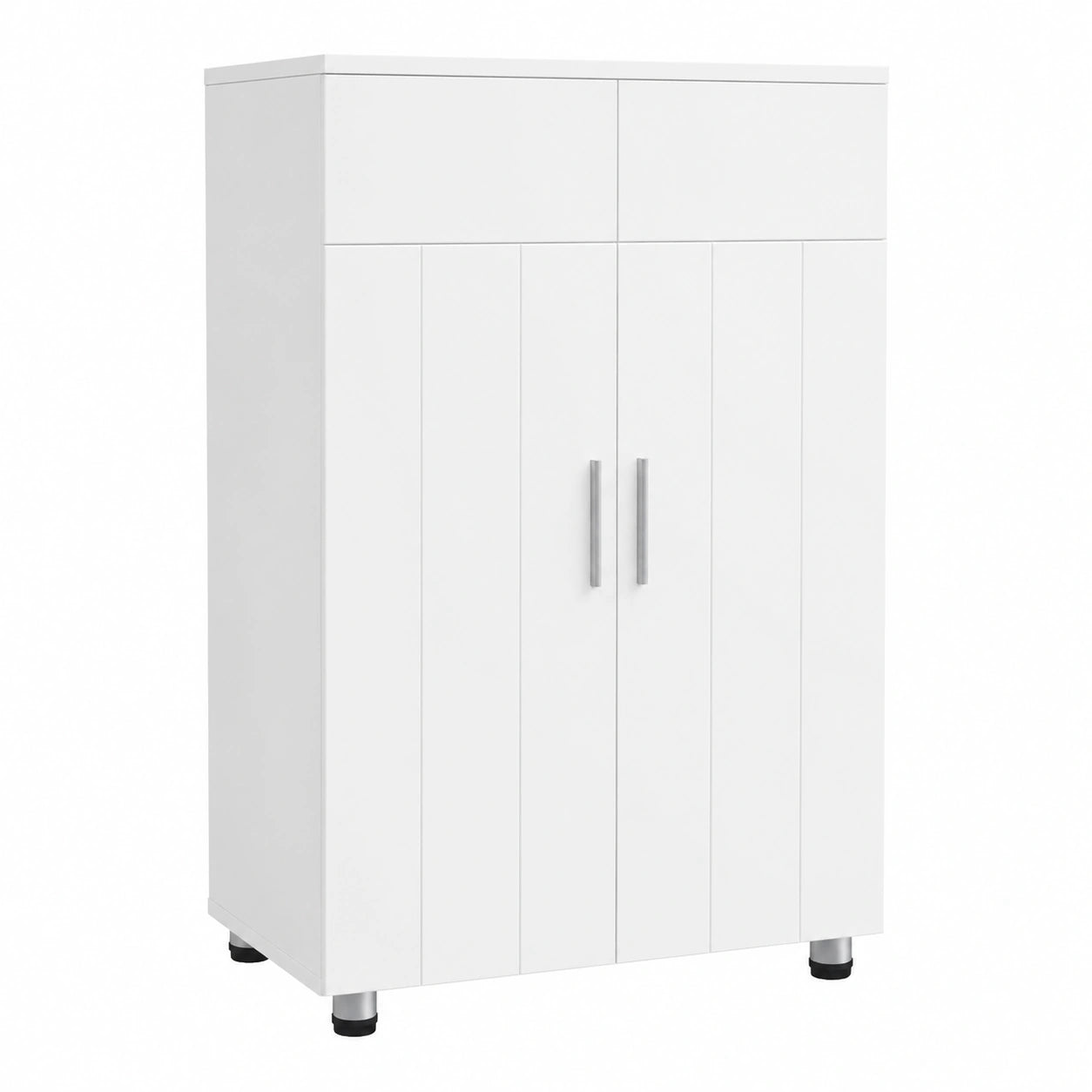 Armario de Baño de Pie con Almacenamiento y Estantes, Color Blanco de MDF, Ideal para Cocina y Salón, 60x30x82 cm