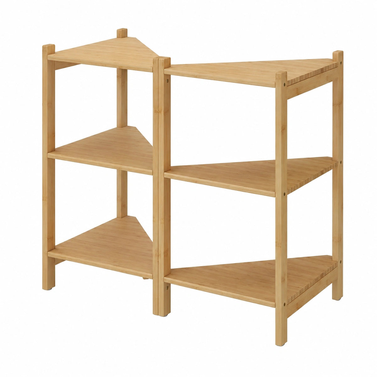Mueble Bajo Lavabo Zeno de Bambú, 2 Unidades, 68x60.5 cm, Almacenamiento para Baño